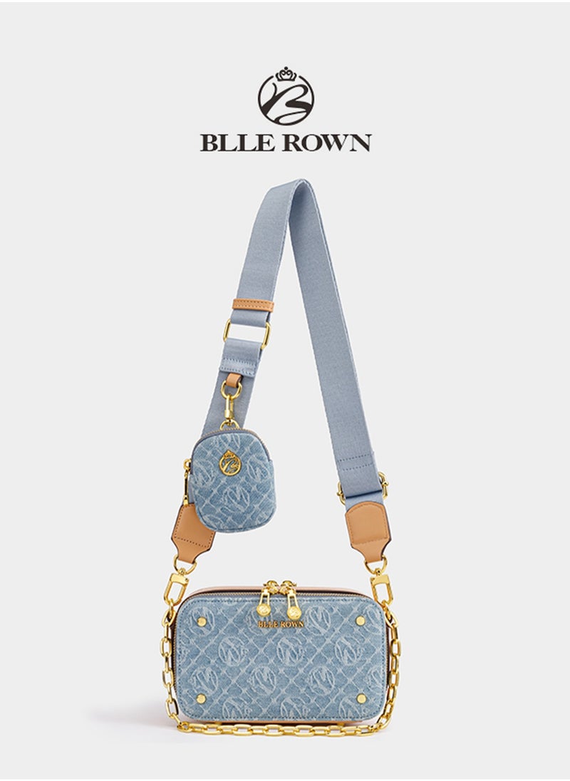 BLLE ROWN - New Arrival Women's Luxury Handbags 2pcs Bag Set With Coin Purse Free Elegant Ladies Crossbody Bag Shoulder Bag Gifts For Women - Image 1