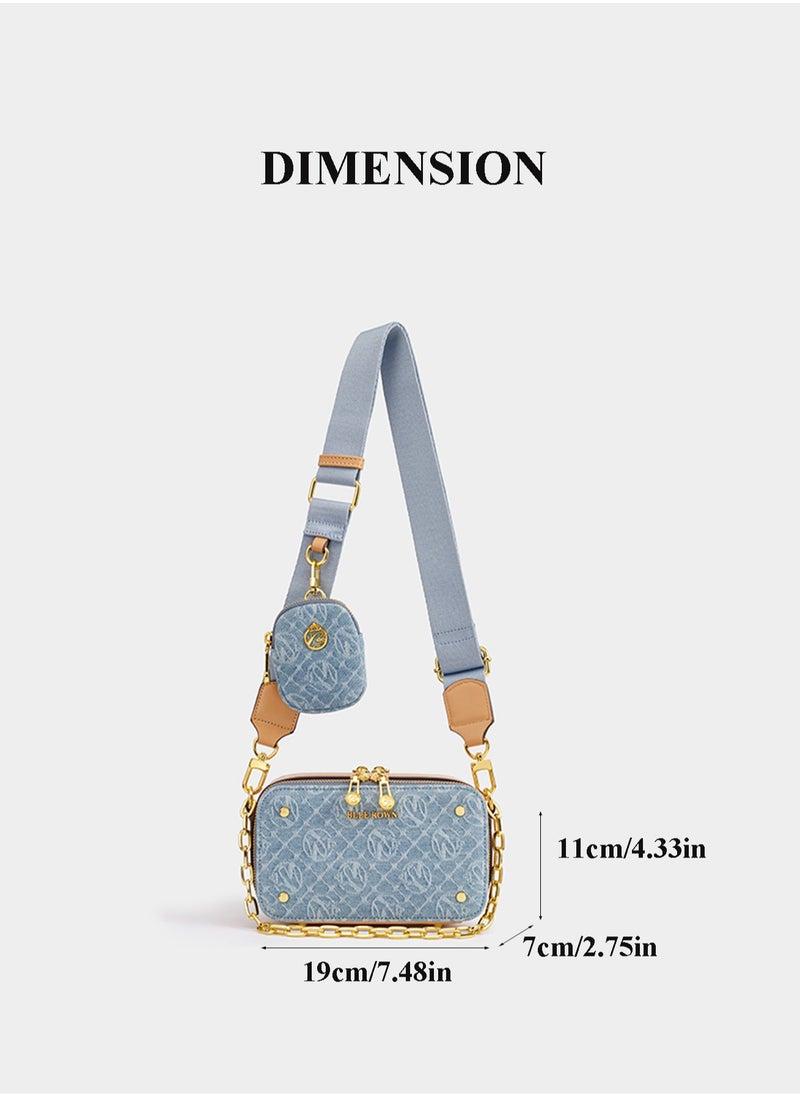 BLLE ROWN - New Arrival Women's Luxury Handbags 2pcs Bag Set With Coin Purse Free Elegant Ladies Crossbody Bag Shoulder Bag Gifts For Women - Image 1