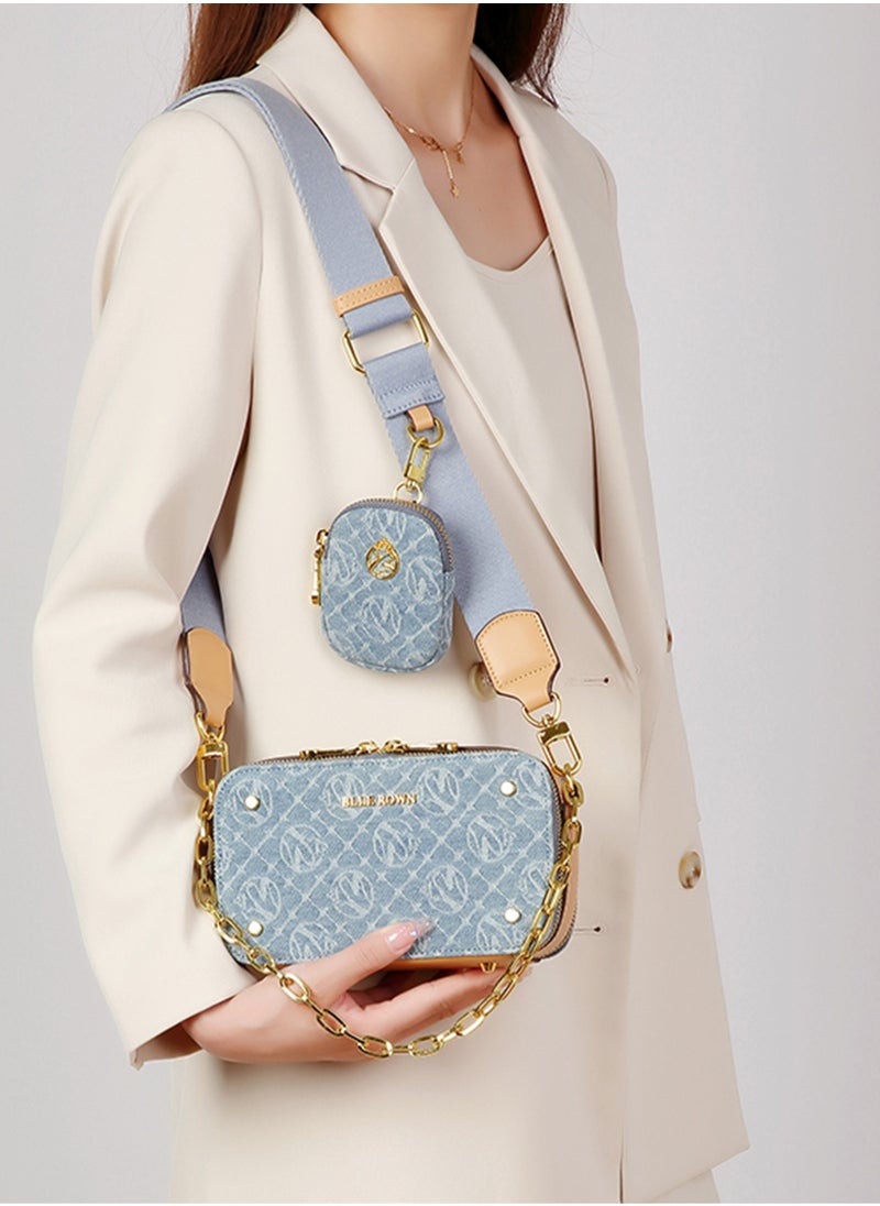BLLE ROWN - New Arrival Women's Luxury Handbags 2pcs Bag Set With Coin Purse Free Elegant Ladies Crossbody Bag Shoulder Bag Gifts For Women - Image 1