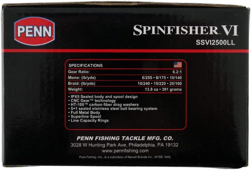 PENN Spinfisher VI Spinning Fishing Reel - 8500 Live Liner Model - Image 3