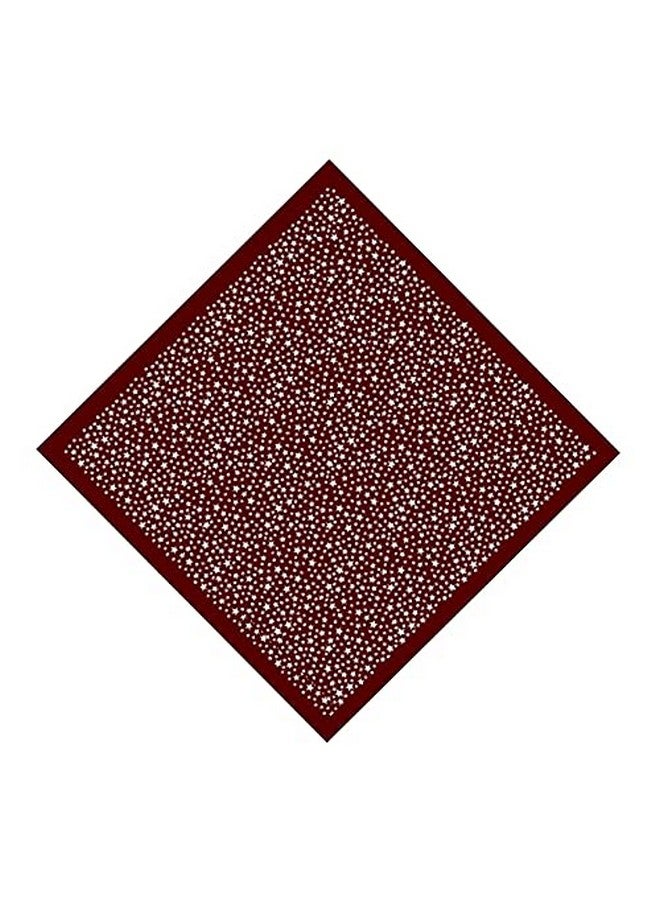 BISMAADH Cotton Paisley Star Print Neckerchief, Face Mask Bandana sun & UV - For Men & Women Pack of 1 (Maroon) - Image 1