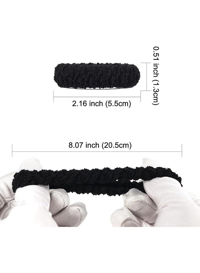 12 Pcs Soft Pony Holders, Elastics Hair Bands for Thick or Curly Hair for Women and Girls, Fancy Hair Ties – White - Image 3