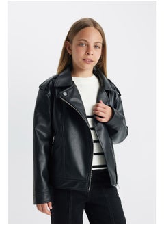 DeFacto Girl Regular Fit Blazer Collar Long Sleeve Coat  - Image 2