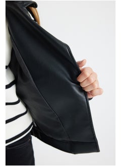 DeFacto Girl Regular Fit Blazer Collar Long Sleeve Coat  - Image 3