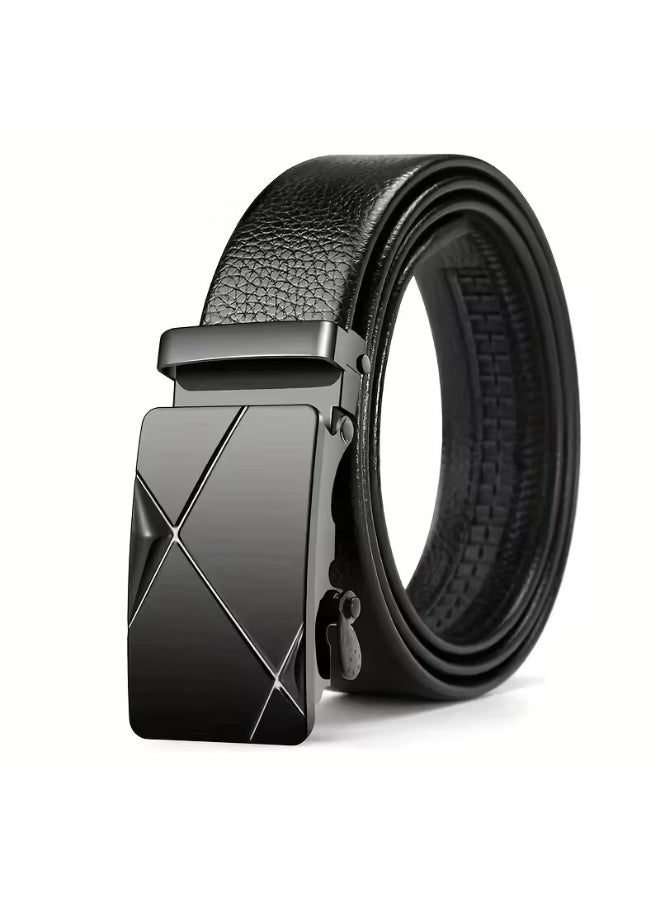Goolsky Versatile and stylish automatic buckle belt for men, casual and business, trendy trouser belt, ideal gift for Father's Day - Image 4