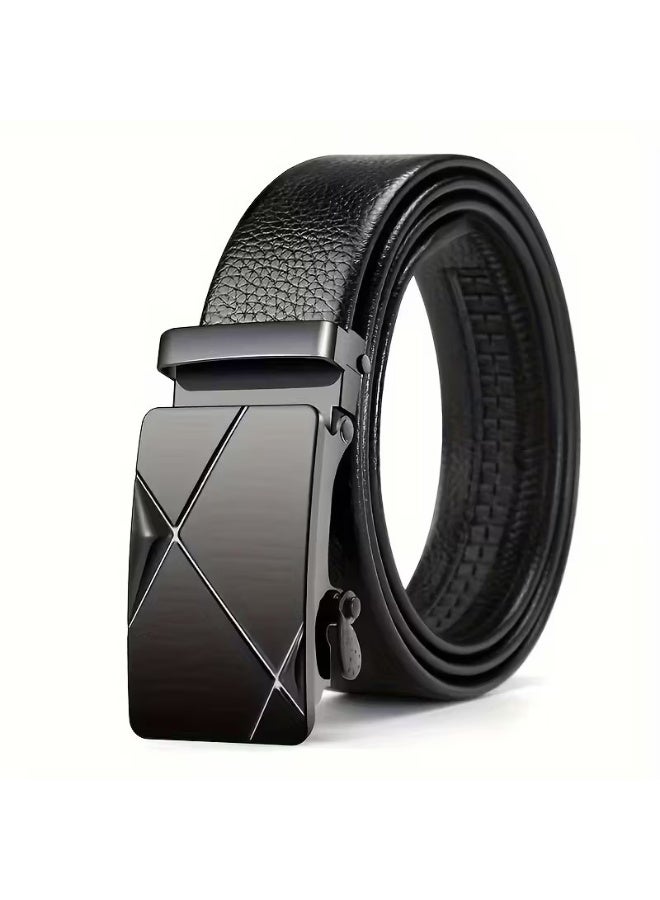 Goolsky Versatile and stylish automatic buckle belt for men, casual and business, trendy trouser belt, ideal gift for Father's Day - Image 1