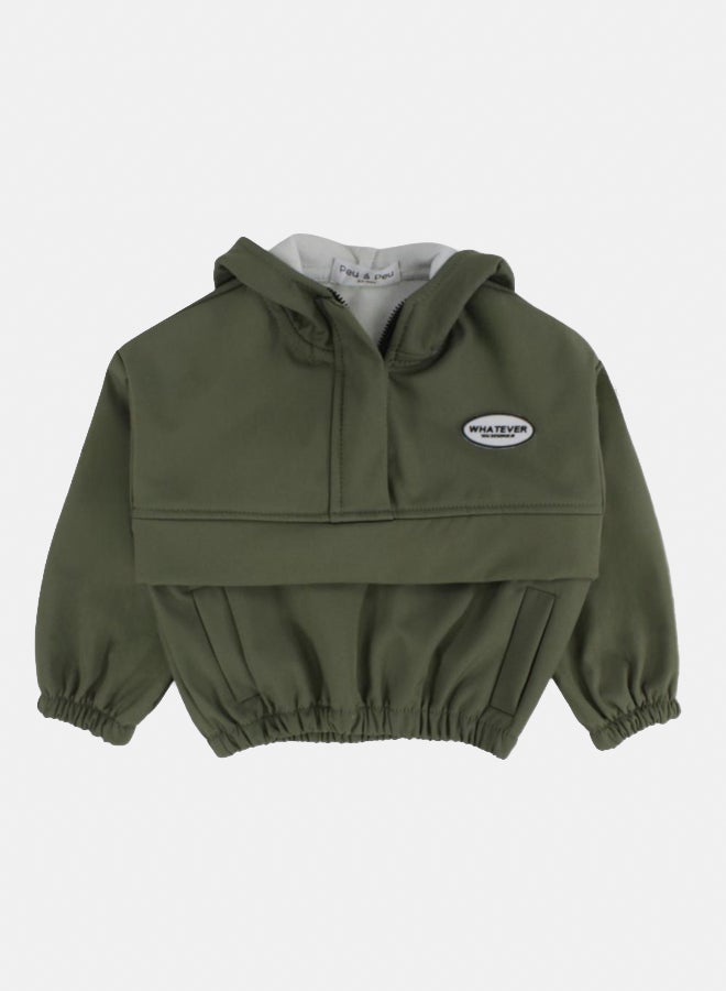 Unisex Waterproof Hoodie – Olive - Image 1