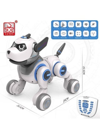 Shengxiong Remote Control Intelligent Robot Dog Children's Educational Toy Boy Electronic Bionic Robot Dog G50G51 Witten-Color:G55 Blue And White [large Style] Smart Robot Dog - pzsku/ZEA60A28205D59447250AZ/45/1743657861/a3f04a16-e008-4b23-b39a-243b3393a231