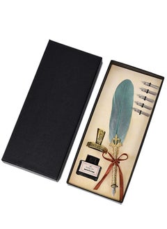 8-Piece Harry Potter Feather Pen and Ink Set, Quill Pen Set Genericique Calligraphy Dip 0.5mm Pen with Ink, Envelope Calligraphy Pen for Handwriting Lovers Birthday Gift