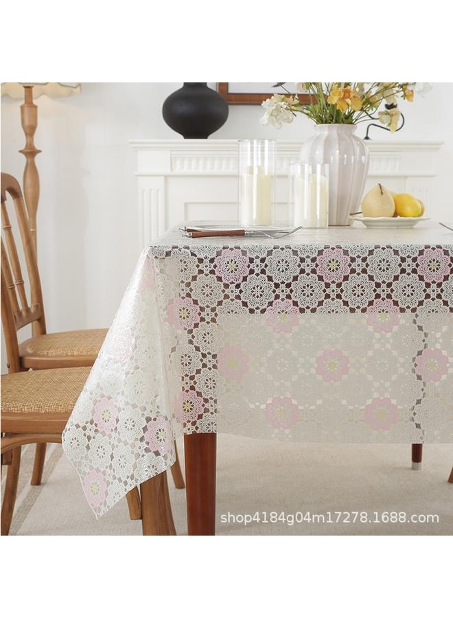 Bluejw PVC Tablecloth Oil-resistant Dirty-resistant Waterproof Nordic Thick Coffee Table Cloth Wash-free Rectangular Tablecloth Advanced Sense - Image 4