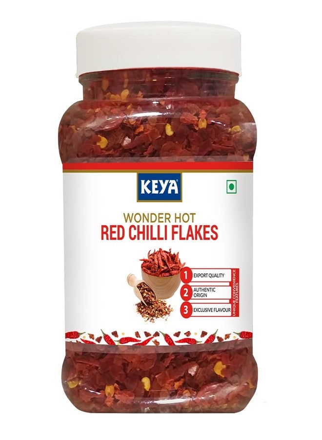Keya Red Chilli Flakes - 300g | Crushed Red Chili for Bold, Spicy Flavor | Perfect for Cooking, Seasoning, and Garnishing | Ideal for Pizzas, Pastas, Indian and Mexican Dishes | 300g - Image 1