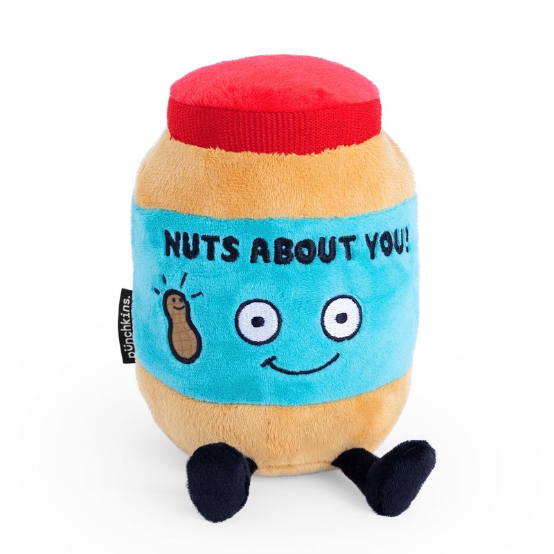 Punchkins Peanut Butter Plushie Nuts About You Cute Peanut Butter Plush Gift for Peanut Butter Fans Food Plush Toy for Gifting - Image 3