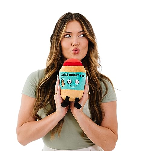 Punchkins Peanut Butter Plushie Nuts About You Cute Peanut Butter Plush Gift for Peanut Butter Fans Food Plush Toy for Gifting - Image 5