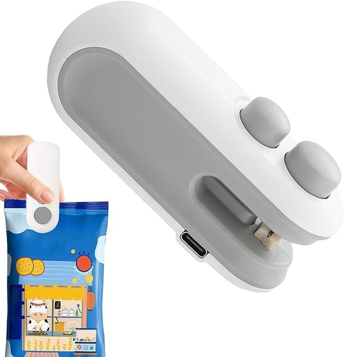 Copelle Portable Mini Sealing Machine, Handheld Packet Sealer for Food, Snacks, Chips, Fresh Storage, Plastic Bags Sealing Machine (Multi Color) - Image 2