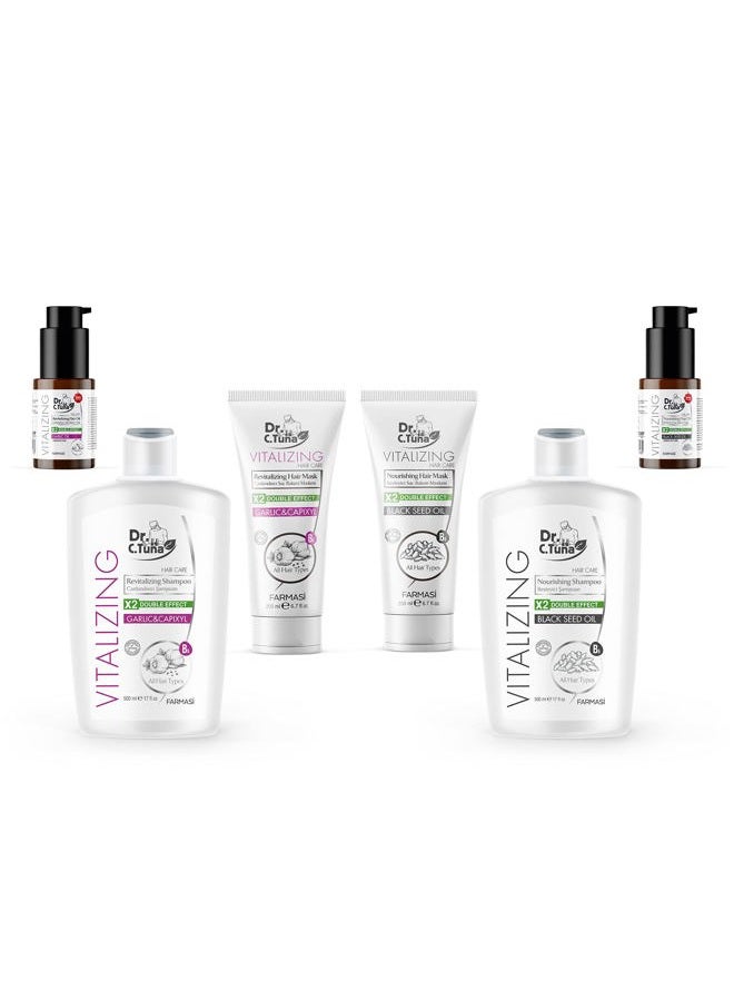 FARMASI شامبو الثوم المنعش من FARMASİ د. سي. تونا، علاج طبيعي للشعر لنمو الشعر، يمنع تساقط الشعر، يحفز النمو، يخفف من حكة فروة الرأس مع كابيكسيل وزيت جوز الهند، 17 أونصة سائلة / 500 مل - Image 4