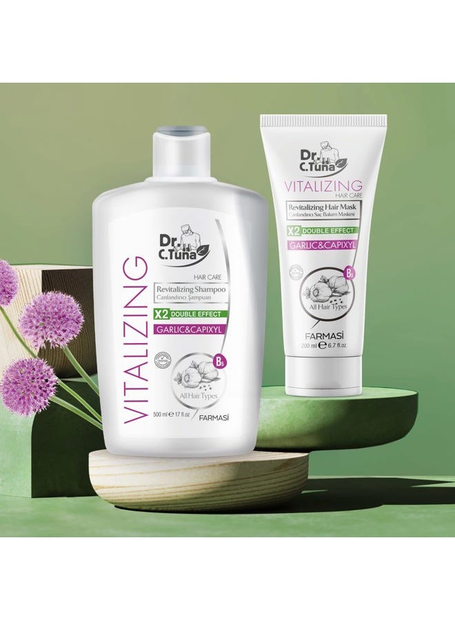 FARMASI شامبو الثوم المنعش من FARMASİ د. سي. تونا، علاج طبيعي للشعر لنمو الشعر، يمنع تساقط الشعر، يحفز النمو، يخفف من حكة فروة الرأس مع كابيكسيل وزيت جوز الهند، 17 أونصة سائلة / 500 مل - Image 3