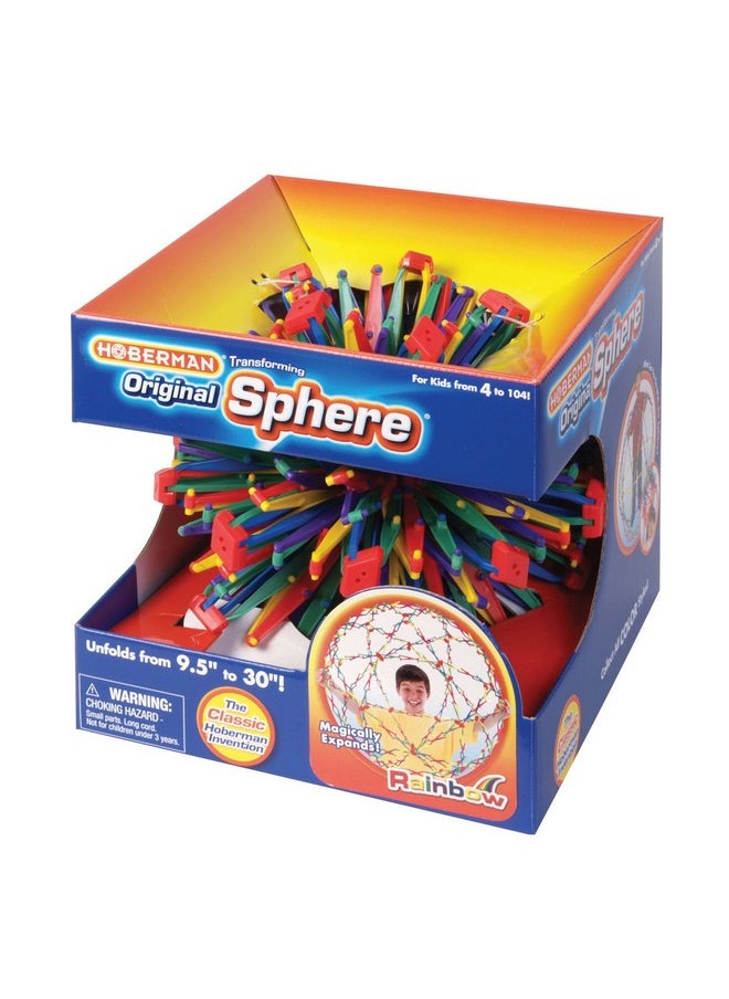 John N. Hansen Original Hoberman Sphere Plastic Expandable Toy, Rainbow  - Image 4