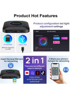 Carlinkit CarPlay Ai Box Android 13.0 with LED Light for Car(4+64GB)  - Image 3