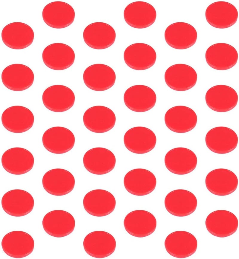 Red Plastic Counting Chips for Math Learning Bingo Games and Classroom Activities - Image 1