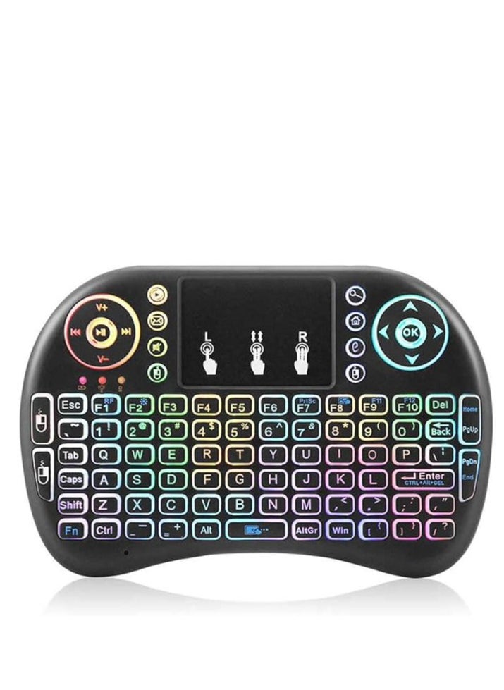 Point POINT PT-200-Mini Backlit Keyboard and Touchpad Mouse, Mini Wireless Keyboard with Touchpad and Multimedia Keys for Android TV. Smart TV HTPC PS3 Smartphone Tablet  - Image 3