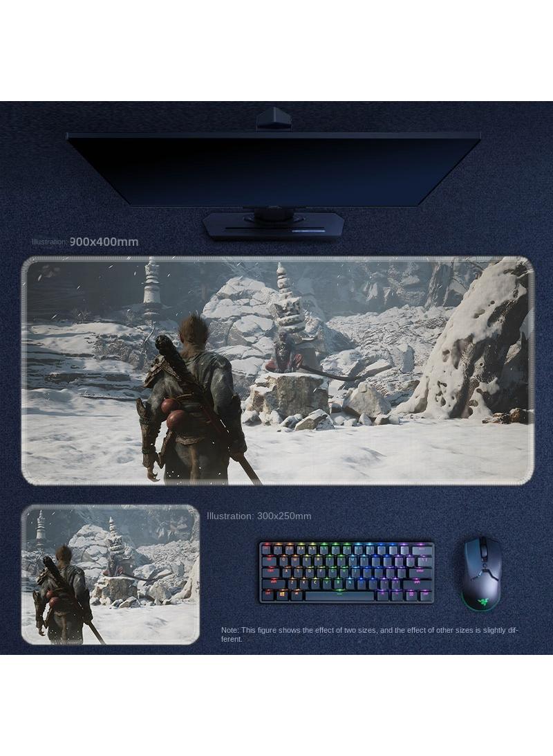 Y&D Black Myth Wukong PS5 Gaming Mouse Pad, Keyboard Pad, Waterproof with Non-Slip Rubber Base - Image 1