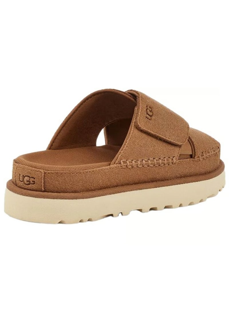 أوغ صندل نسائي من جولدن ستار ذو نعل سميك متقاطع - Image 4