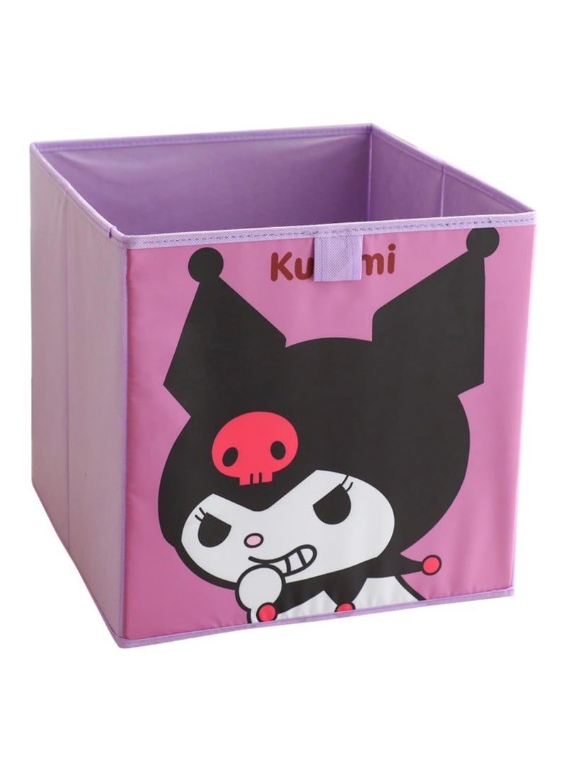 General 13 ‘x13’ Cute Large Capacity Collapsible Storage Box, 36L Kawaii Cartoon Collapsible Basket Organiser Box for Closet, Shelf, Office, Bedroom and Toy Storage  - Image 1