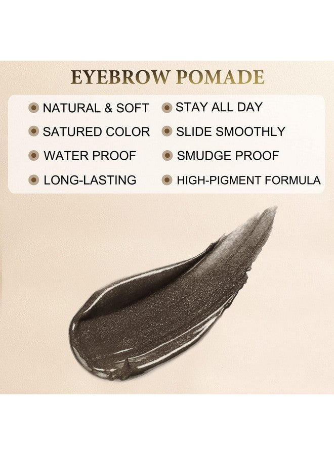 LAVONE Eyebrow Pen Makeup Kit, With 4 Tip Waterproof Microblading Eyebrow Pencil, Eyeliner, Eyebrow Pomade And Dual-Ended Eyebrow Brush, Brow Pencil Eyebrow Kit For Natural Looking - Medium Brown - Image 5