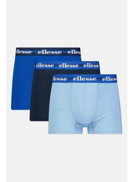 Ellesse Men 3 Pack Brand Logo Trunks, Multicolor  - Image 1