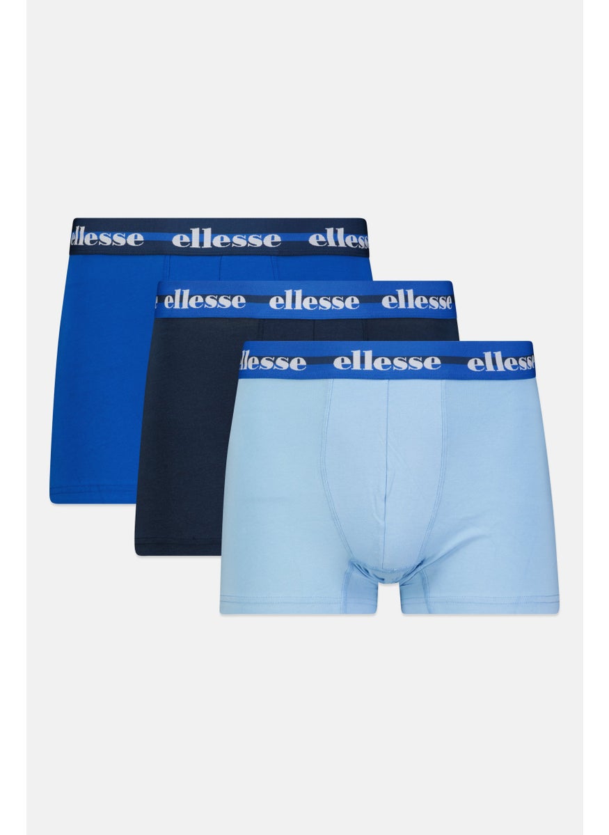 Ellesse Men 3 Pack Brand Logo Trunks, Multicolor  - Image 1