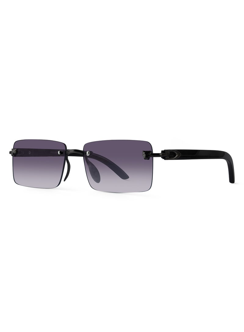 UV Protection Rectangle Sunglasses| Men & Women|Rimless Sunglasses