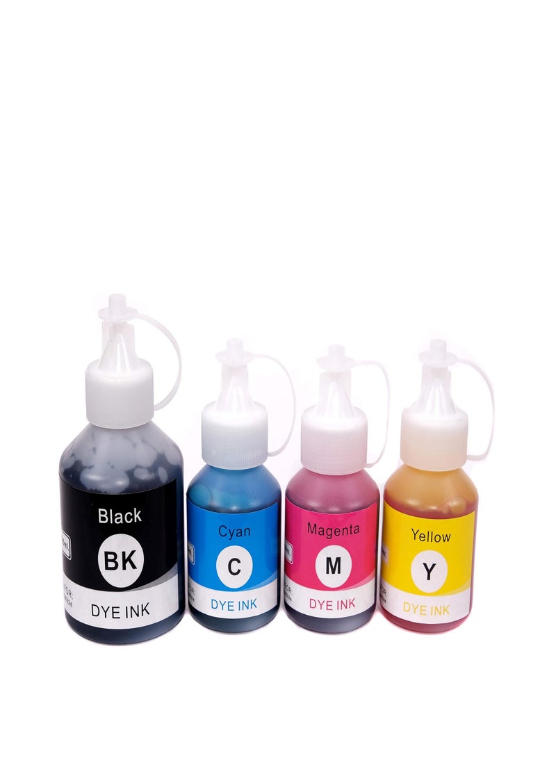 Terabyte BTD60 BT5000 Ink Set 4-Color for Brother BTD60 BT5000 Ink Bottle Set Use for DCP-T300 T310W T500W T510W T520W T220 T226 T710W T700W T420W T425W,Prints Up to 8,000 Pages(Black, Cyan, Yellow, Magenta) - Image 1