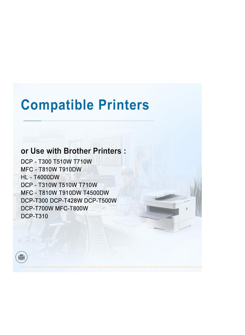Terabyte BTD60 BT5000 Ink Set 4-Color for Brother BTD60 BT5000 Ink Bottle Set Use for DCP-T300 T310W T500W T510W T520W T220 T226 T710W T700W T420W T425W,Prints Up to 8,000 Pages(Black, Cyan, Yellow, Magenta) - Image 2