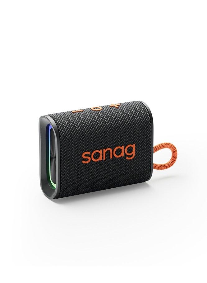 sanag M13S Pro Portable Bluetooth Speaker, Immersive HiFi Sound, Dynamic RGB Light, Up to 20 H Playtime, Bluetooth & TF Card, One-Touch Control, IPX7 Waterproof, Lightweight, Ideal for Indoors and Outdoors, Black - Image 1