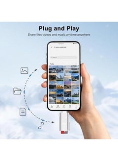 إيروريكس قارئ بطاقة TF وقارئ بطاقة Micro Sd وType C 15W PD شحن محول قارئ بطاقة ذاكرة TF من النوع C متوافق مع أجهزة الكمبيوتر المحمولة Macbook Samsung Galaxy باللون الأسود  - Image 5