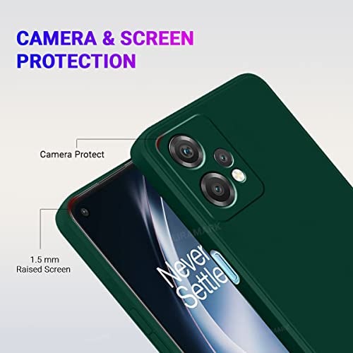 LIRAMARK Silicone Soft Back Cover Case for OnePlus Nord CE 2 Lite 5G / 1+Nord CE 2 Lite 5G (Silicone Green) - Image 3