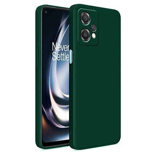 LIRAMARK Silicone Soft Back Cover Case for OnePlus Nord CE 2 Lite 5G / 1+Nord CE 2 Lite 5G (Silicone Green) - Image 1