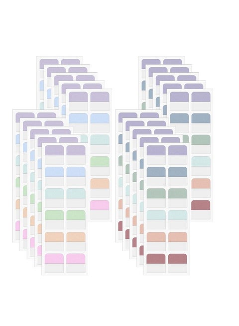 240 Pcs 1Inch Colored Book Sticky Index Tabs Dividers Repositionable Book Page Markers Tabs Annotation Tab Stickers Label Sticky Tabs For Notebooks Binders File Classification