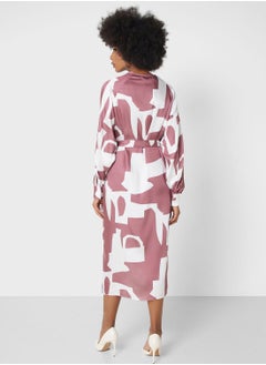 GLAMOROUS Abstract Print Dress  - Image 2