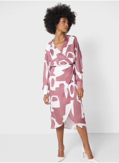 GLAMOROUS Abstract Print Dress  - Image 4