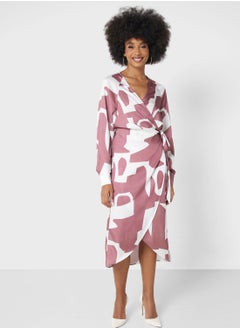 GLAMOROUS Abstract Print Dress  - Image 1