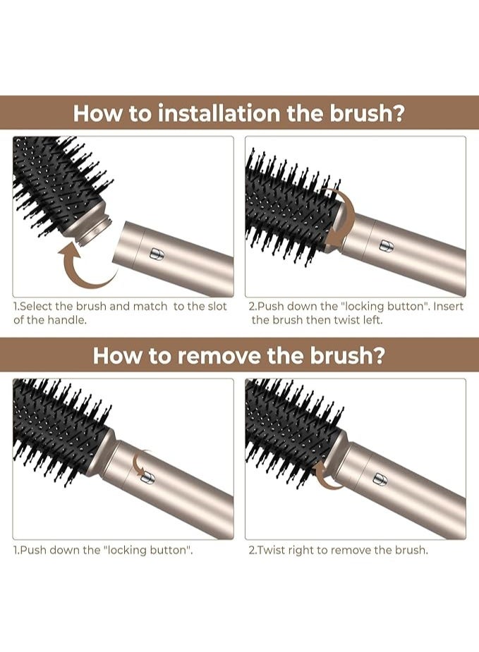 DOSCHER 6-in-1 Styling Brush and Hair Dryer,Curling Iron, Hot Air Brush Set, Negative-Ion 1000W Multi-Functional Hair Straightener, Capable of Automatic Curling, and Rapid Drying, Curling, Volumizing, and Straightening. - Image 5