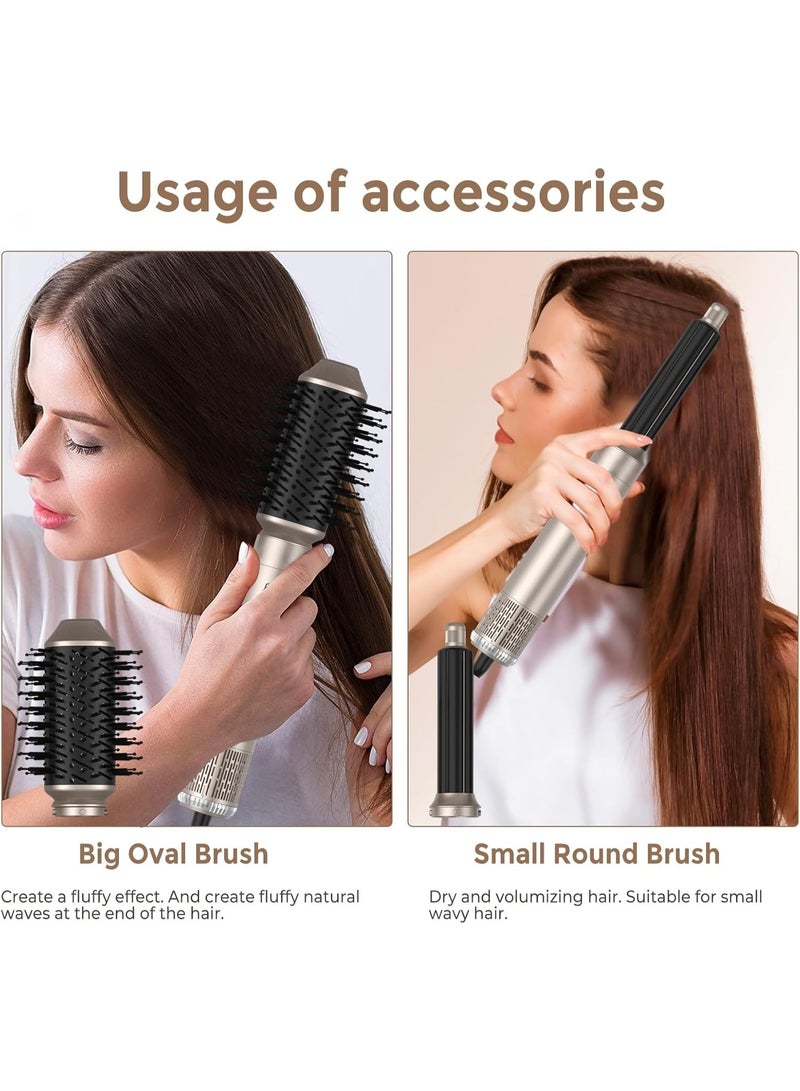 DOSCHER 6-in-1 Styling Brush and Hair Dryer,Curling Iron, Hot Air Brush Set, Negative-Ion 1000W Multi-Functional Hair Straightener, Capable of Automatic Curling, and Rapid Drying, Curling, Volumizing, and Straightening. - Image 4