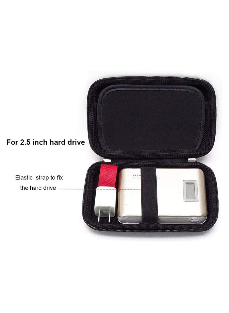 SYOSI Hard Travel Tech Organizer Case Bag for Electronics Accessories Charger Cord Portable External Hard Drive USB Cables Power Bank SD Memory Cards Earphone Flash Drive - Image 3