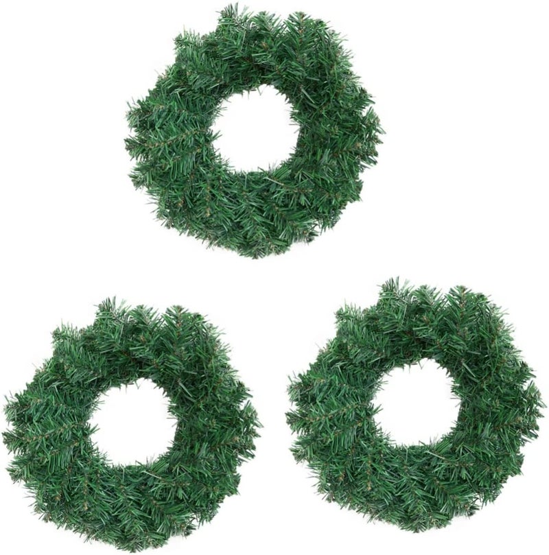 klarako 3 pcs Creative for Ornament Chic Artificial Front Wedding Adornment Farmhouse Leaves Hanging Christmas Window Shop Decorative Décor Decoration Pendant Garland Leaf Cm Greenery - Image 1