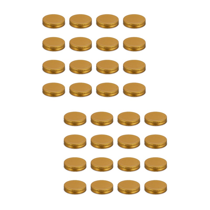 32 Pcs 70mm Practical Air Tight One-piece Type Tinplate Secure Jar Lids - Image 1