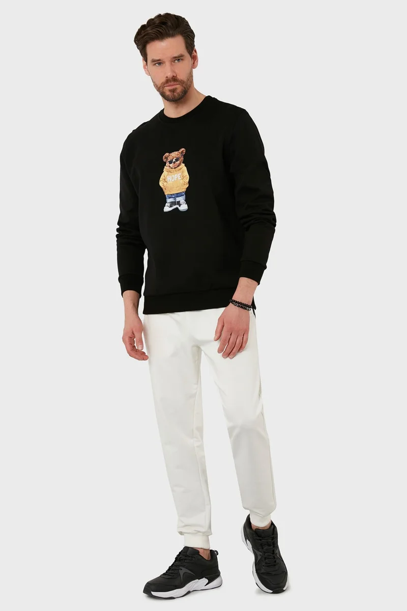 اكسي Printed Regular Fit Crew Neck Cotton Sweat Men's Sweat 6141002