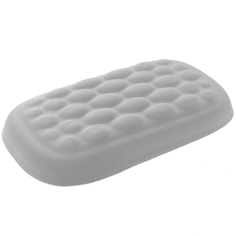 Memory Foam Keyboard and Mouse Wrist Rest Gray Single Handed Support Cushion for Gaming Laptops and Office Typing - Image 2