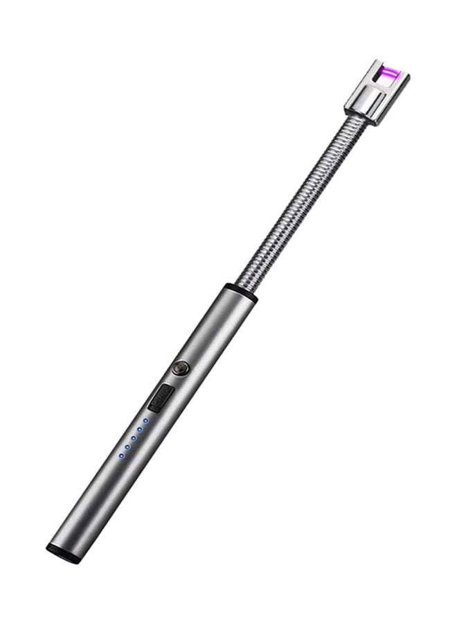 ACHAS USB Rechargeable Electric Lighter Silver 27.2cm - Image 1