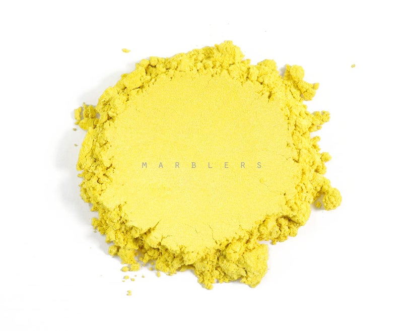 ماربلرز مسحوق ميكا طبيعي بدرجة مستحضرات التجميل [أصفر ساطع] 3 أونصة (85 جم) | صبغة بيرليسسينت | صبغ | غير سامة | نباتي | خالية من القسوة | ظلال العيون، طلاء الأظافر، قنبلة الاستحمام | صابون، سلايم، شمعة، راتنج - Image 2